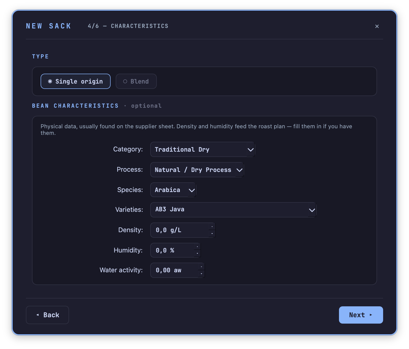 the Review page